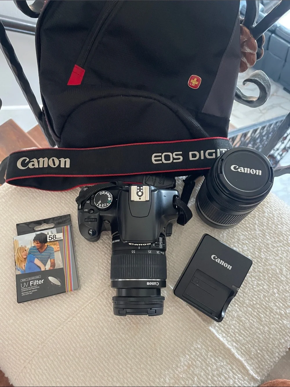 Canon EOS Rebel XSi Digital SLR Camera Kit in black